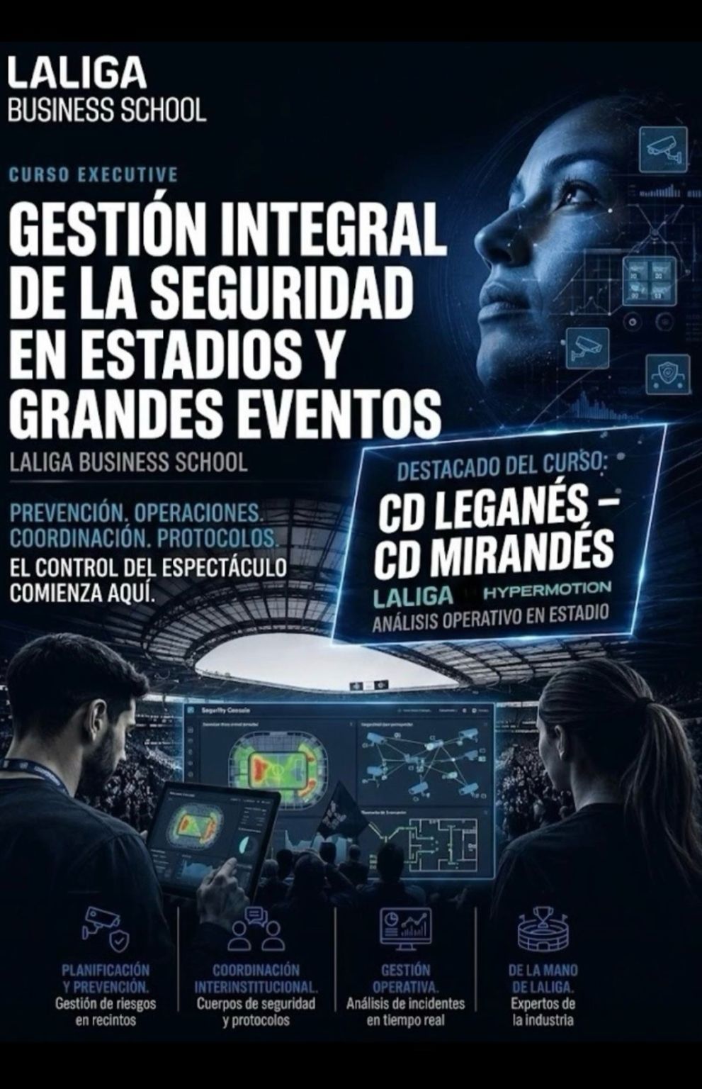 Formación especializada en seguridad aplicada a grandes eventos deportivos